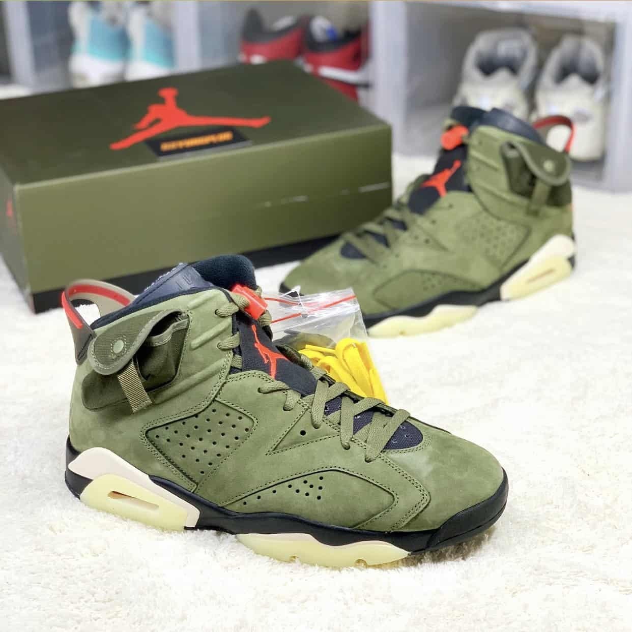 Air Jordan 6 Travis Scott Medium Olive