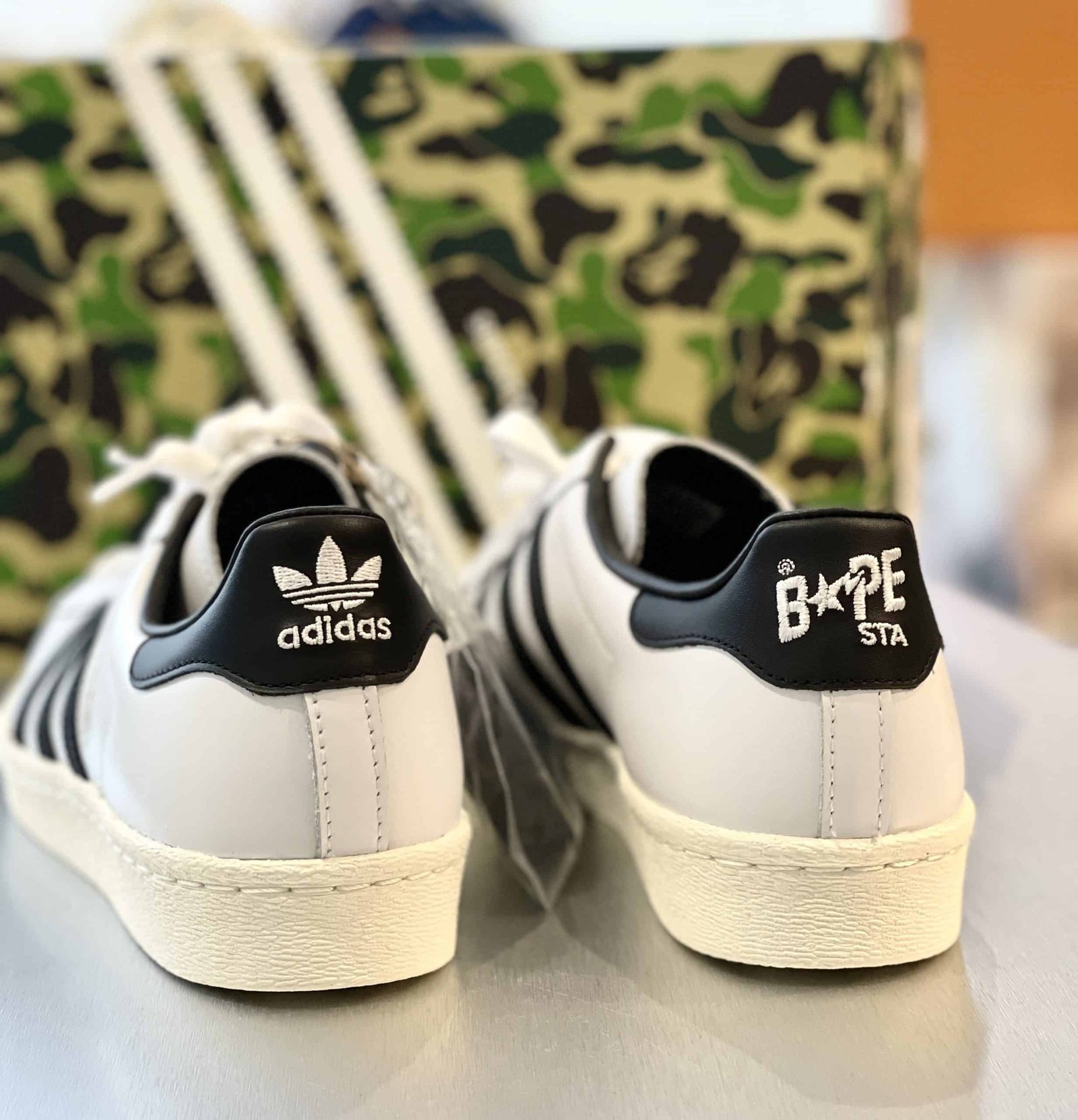 Bape x Adidas Superstar White Black - 88YungPlug Sneaker Store Kuala Lumpur