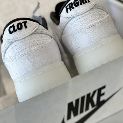Clot x Fragment x Nike Dunk Low White